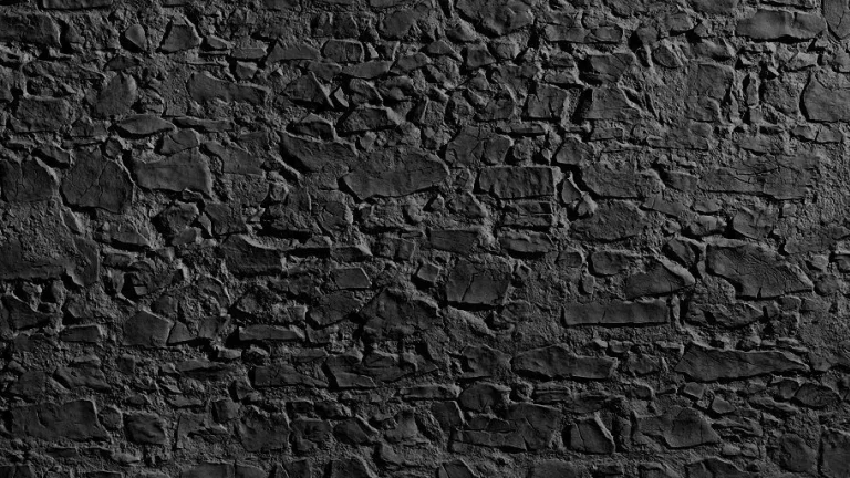 Black Dry Stone